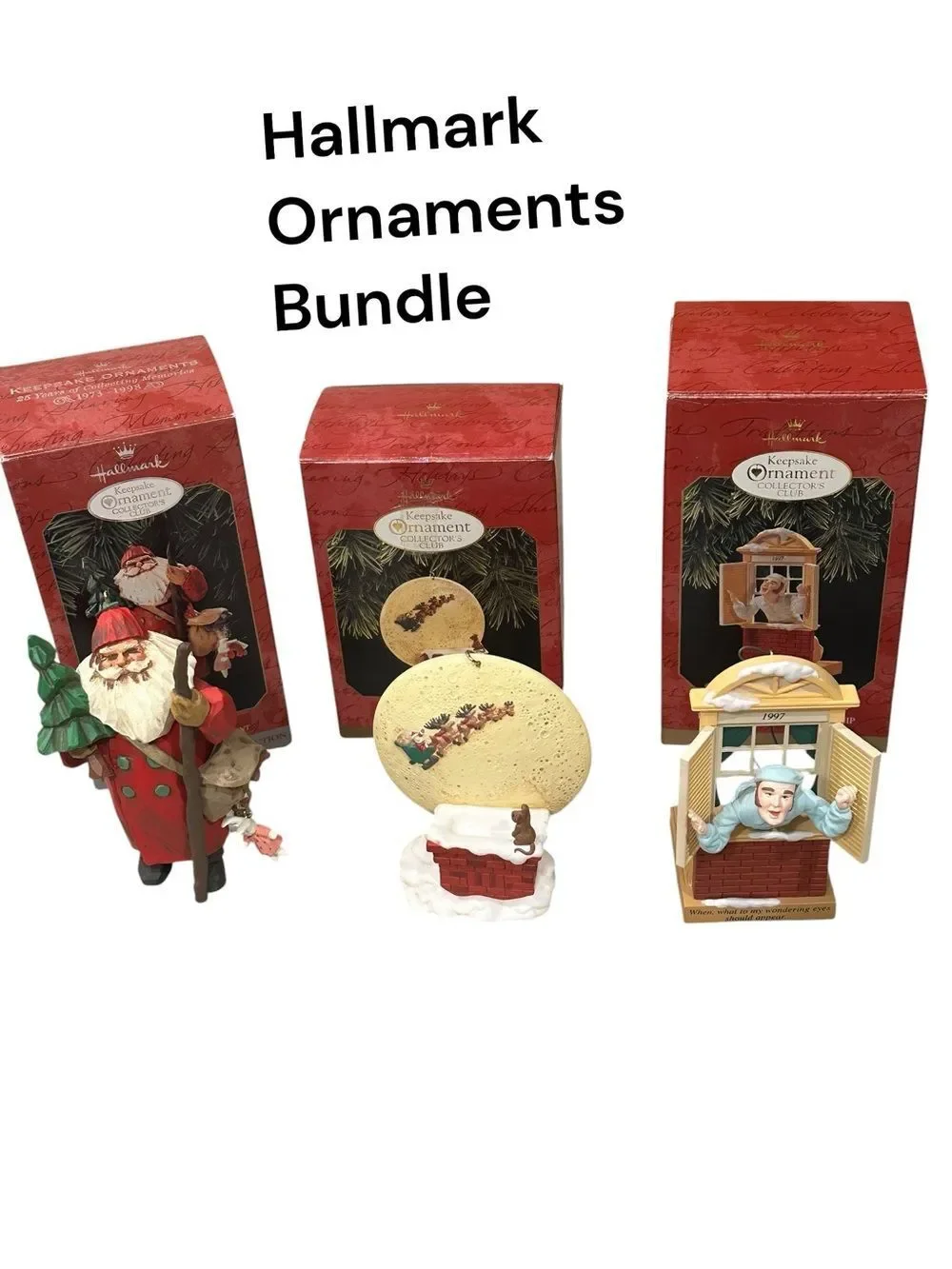 Hallmark Ornament bundle trio perfect condition in all orginal packing